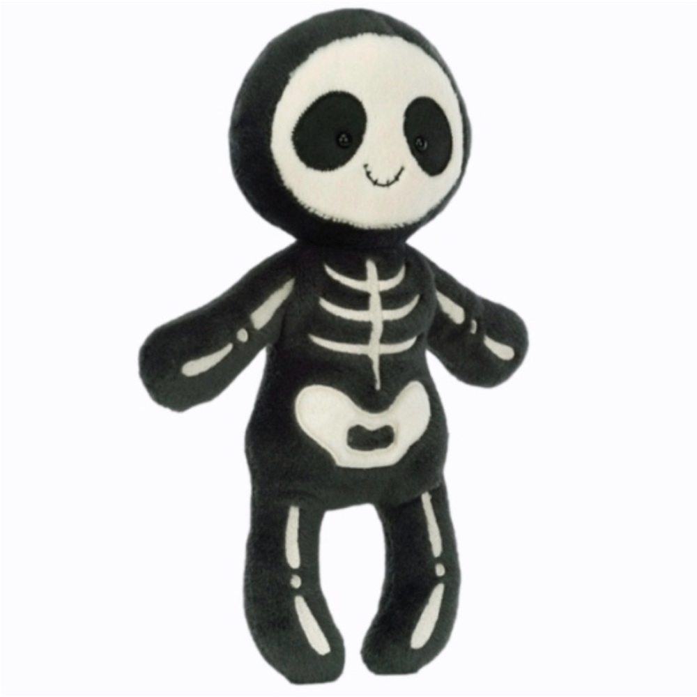 BNWT Jellycat Skeleton Bob plush with dust bag & tag protector